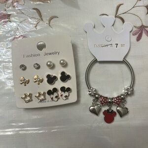Fashion Jewelry Set with Mickey Mouse Design